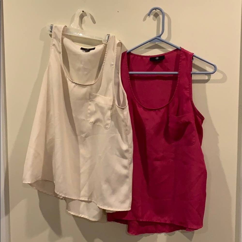 TWO- sleeveless blouses